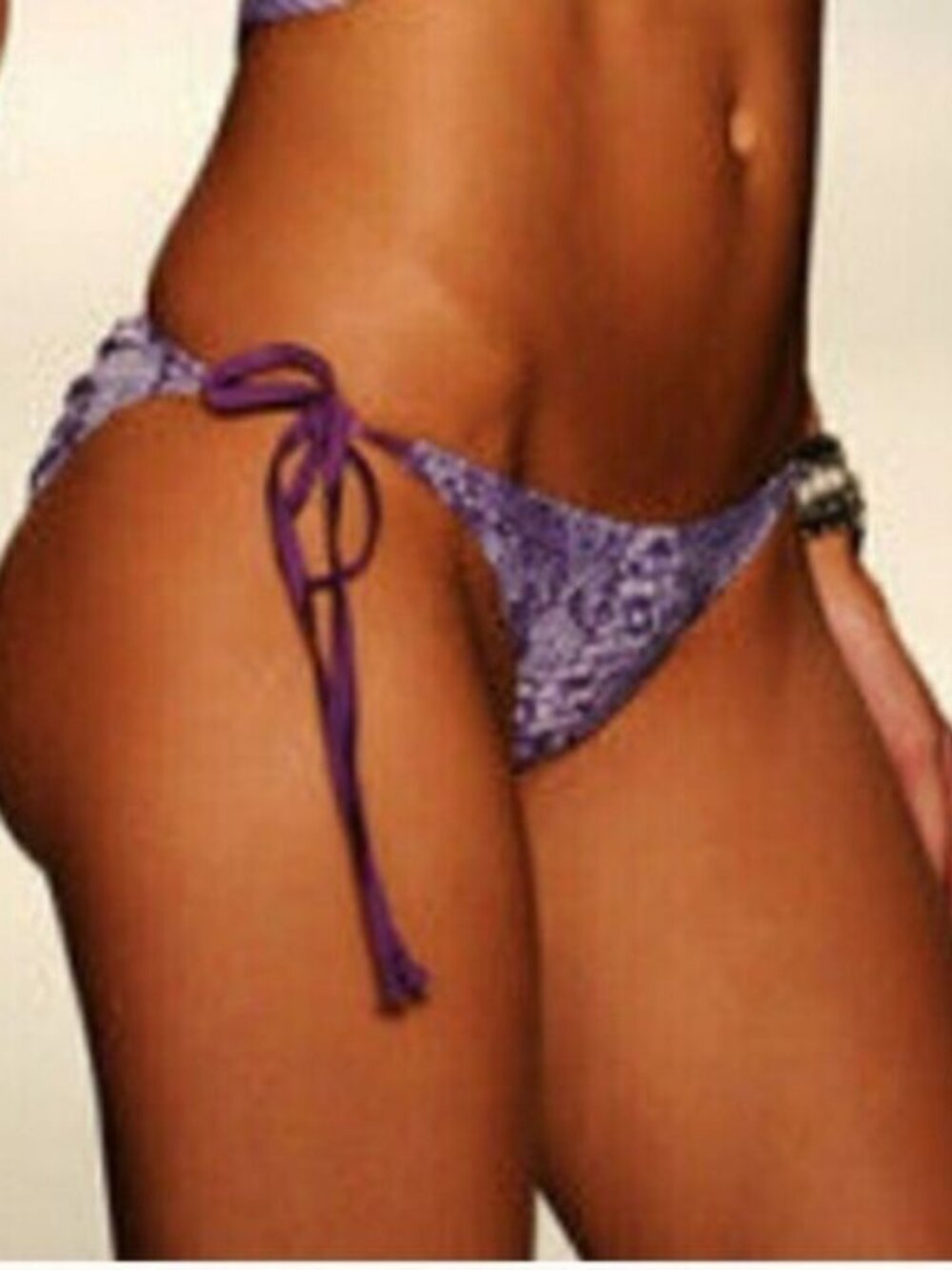 Beach Bunny Purple Snake Rendezvous with You Bikini Bottom M